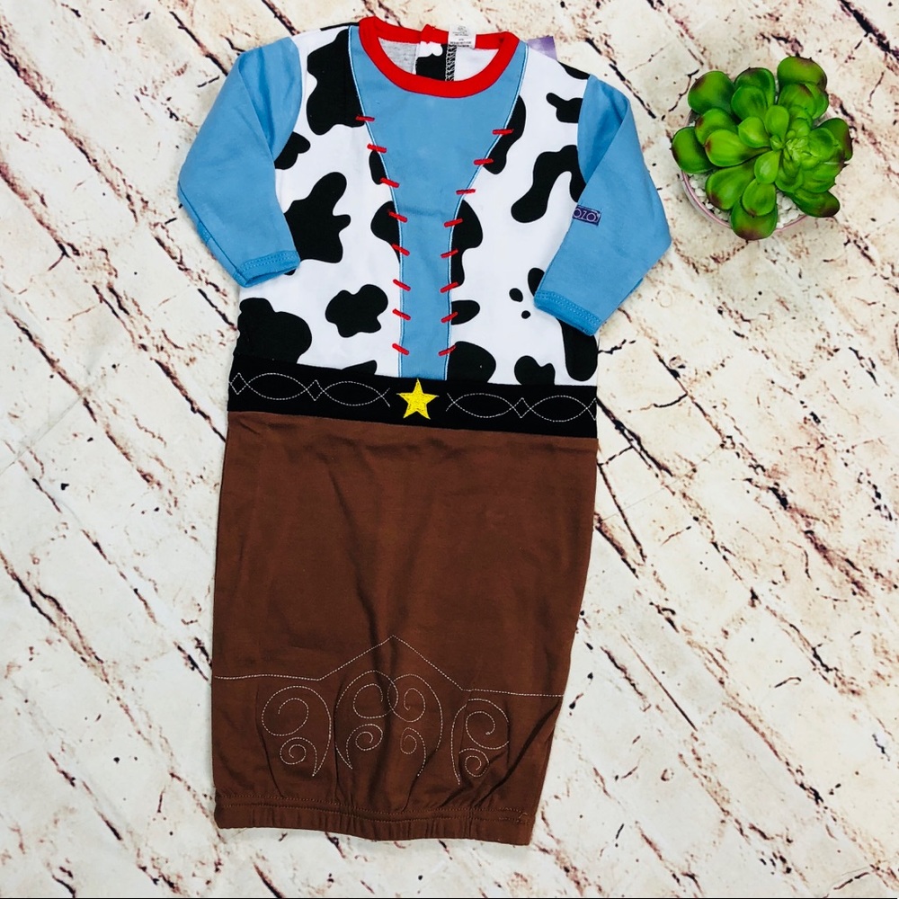 NWT Cowboy Western Baby Sleeper Shirt One Piece
